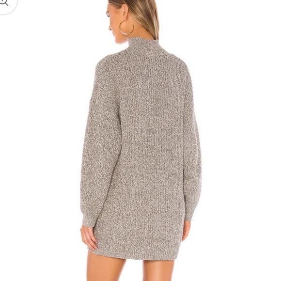 Tularosa djuna sweater dress in charcoal gray and white - Picture 2 of 2